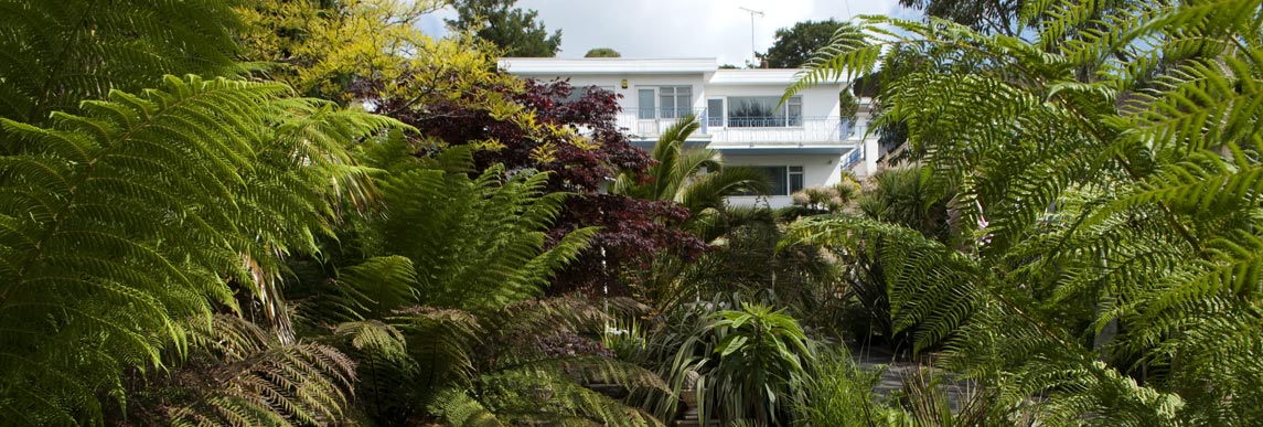 The garden at Southern Comfort, Torquay, Devon - general view